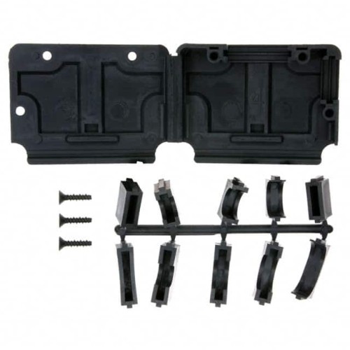 CONN BACKSHELL 37P 90/180DEG BLK