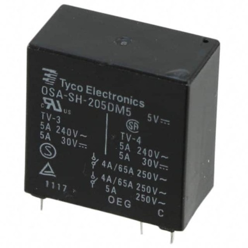 RELAY GEN PURPOSE DPST 5A 5V