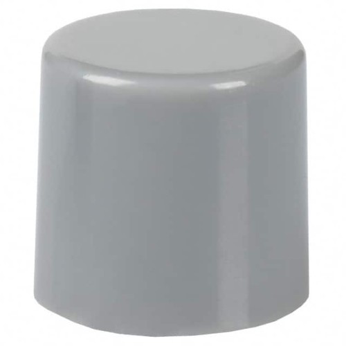 CAP PUSHBUTTON ROUND GRAY