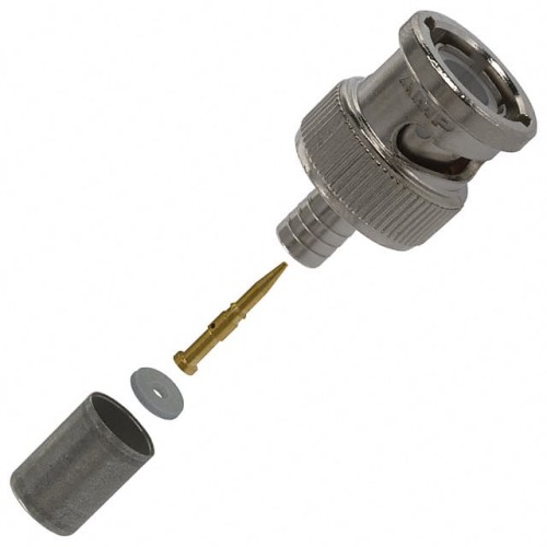 CONN BNC PLUG STR 50 OHM CRIMP