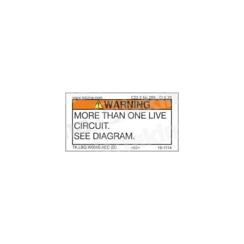 WARNING LABEL, 12 PCS/PACK