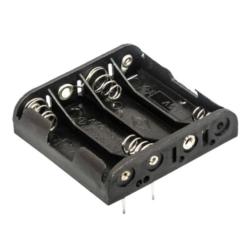 BATTERY HOLDER AA 4 CELL PC PIN