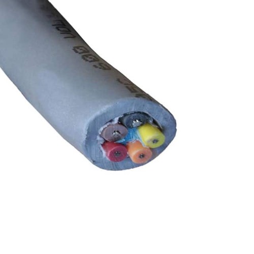 CABLE 5COND 22AWG SLATE 500'