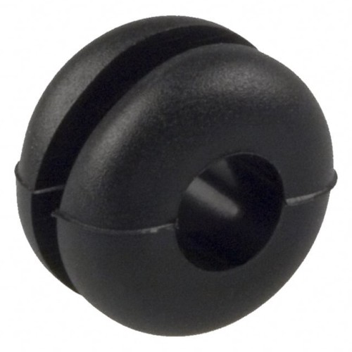 GROMMET 0.157" ELASTOMER BLACK