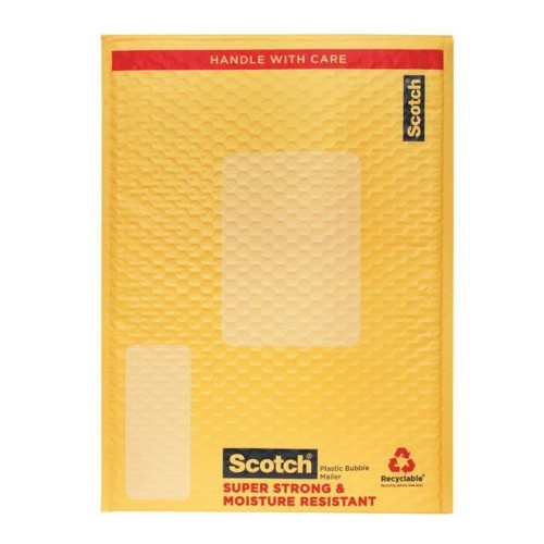 SCOTCH POLY BUBBLE MAILER 4-PACK