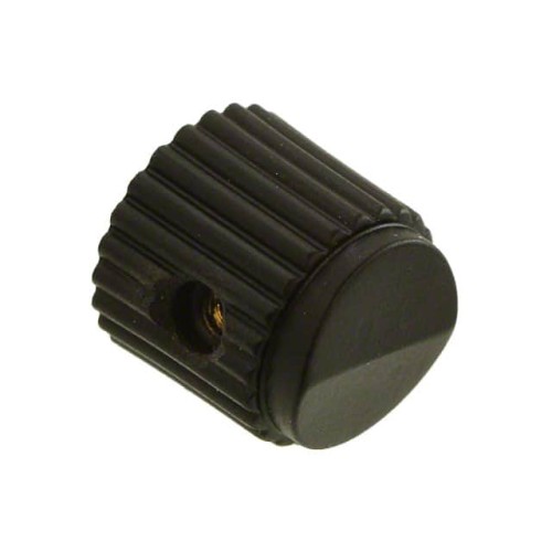 KNOB KNURLED 0.125" PLASTIC