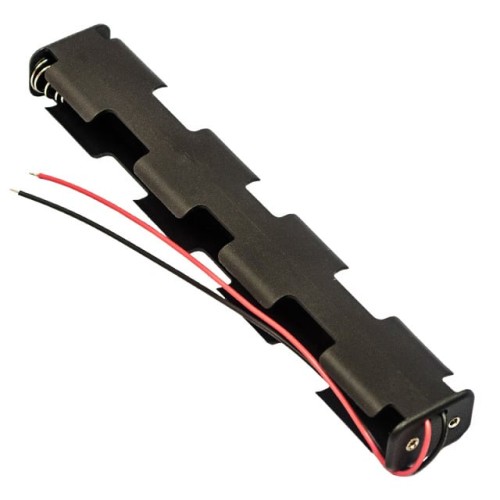 BATT HOLDER AA 6 CELL 6" LEADS