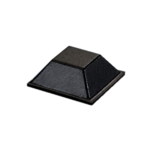 BUMPER .81" SQUARE X .3" BLK