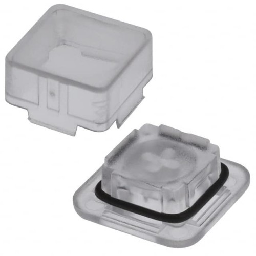 CAP KEYPAD SQUARE CLEAR 4 EACH