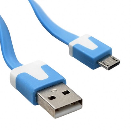 CABLE USB A-MICRO B 1M BLW/WHT
