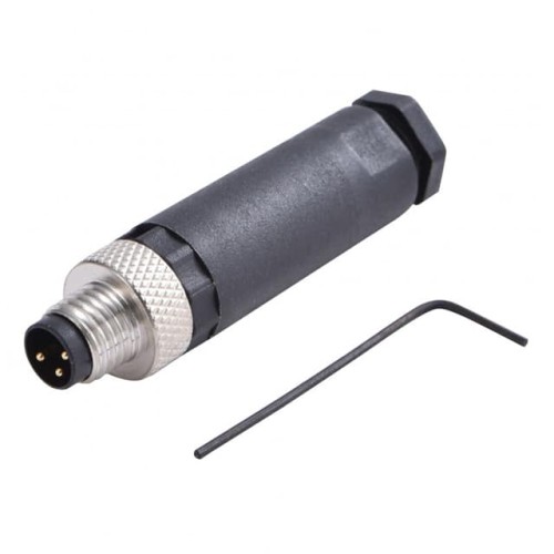 CONN PLUG MALE 3POS GOLD SCREW