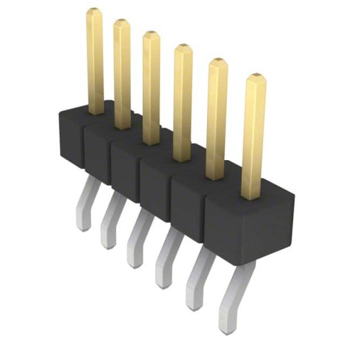 CONN HEADER SMD R/A 6POS 2.54MM