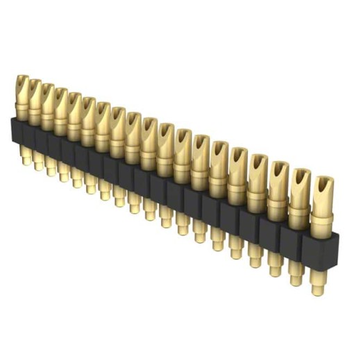 CONN SPRING PISTON 19POS SLD PCB