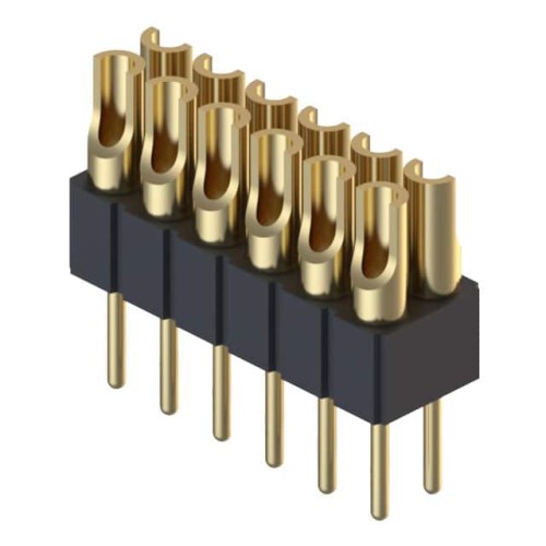 CONN HDR STRIP SOLDER 12POS GOLD