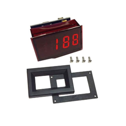 VOLTMETER 8-50VDC LED PANEL MT