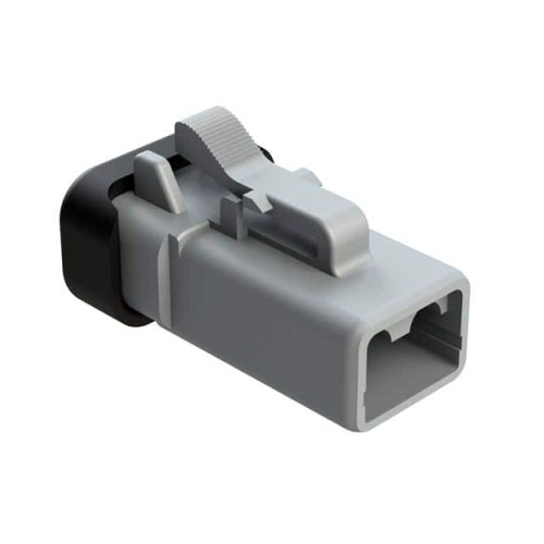 4 POSITION RECEPTACLE, MALE, RED