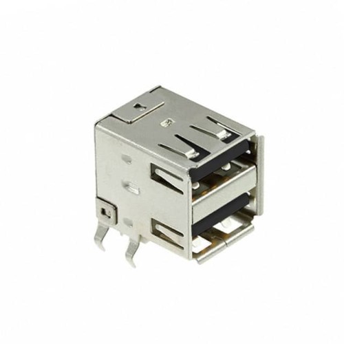 CONN RCPT USB1.1 TYPEA STACK R/A