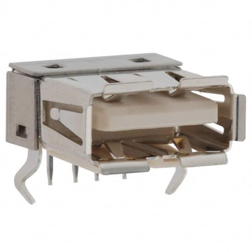 CONN RCPT USB2.0 TYPEA 4POS R/A