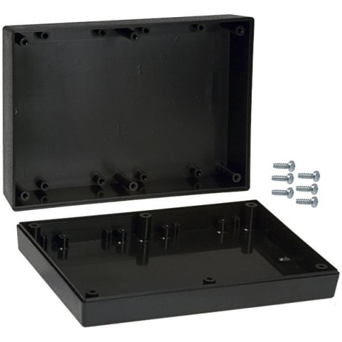 BOX ABS BLACK 6.880"L X 4.880"W