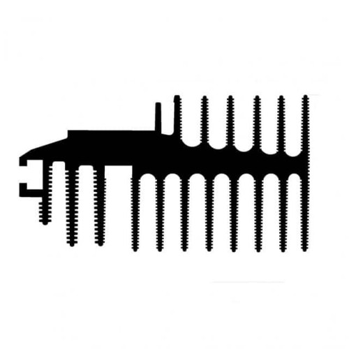 EXTRUDED HEATSINK 74.1X150MM