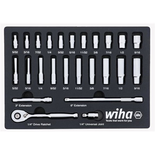 25 PIECE 1/4 DRIVE PROFESSIONAL