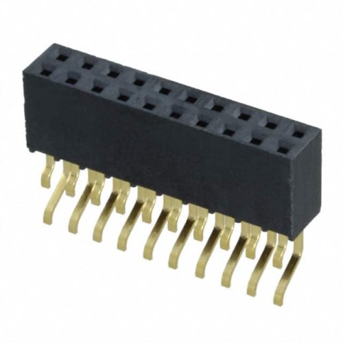 CONN RCPT 20POS 0.1 GOLD SMD R/A