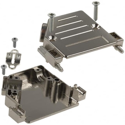 CONN BACKSHELL 25POS 40DEG SHLD