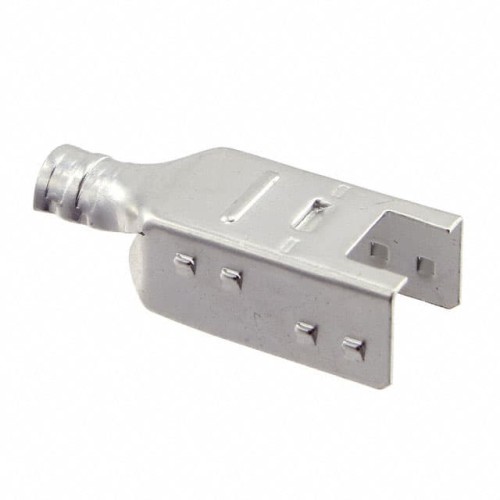 CONN PLUG 4POS SDL RND SHLD BTTM