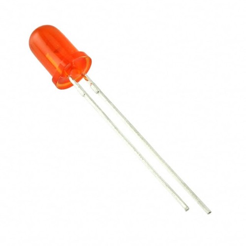 LED ORANGE DIFFUSED T-1 3/4 T/H