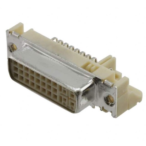 CONN RCPT DVI-I DL 29POS PCB R/A