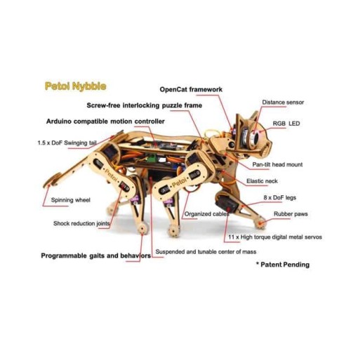 Petoi Robot Cat Nybble Base Kit