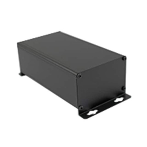 BOX ALUM BLACK 6.378"L X 3.500"W