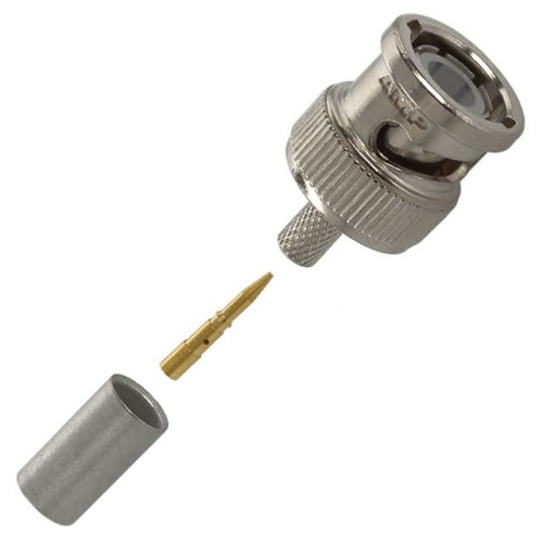 CONN BNC PLUG STR 50 OHM CRIMP
