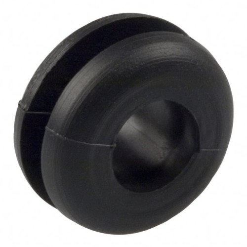 GROMMET 0.252" ELASTOMER BLACK