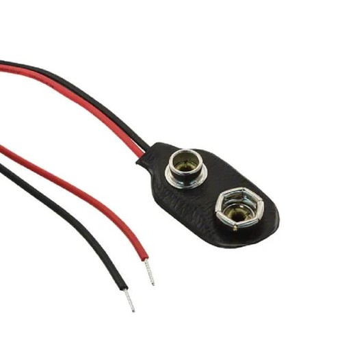 BATT CONN SNAP 9V 1 CEL 6" LEADS
