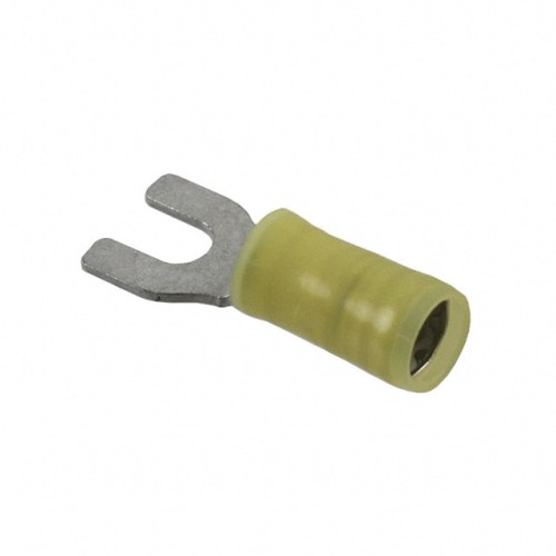 CONN SPADE TERM 10-12AWG #8 YEL