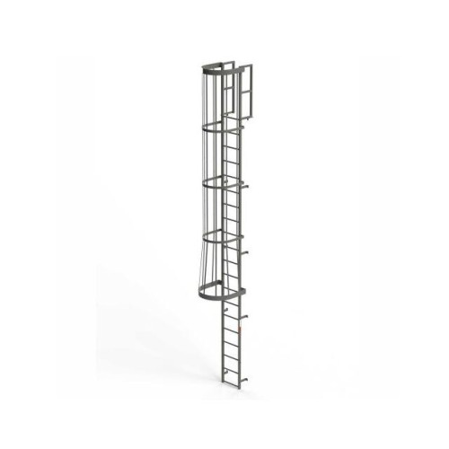 EGA STEEL FIXED CAGE LADDER, 20