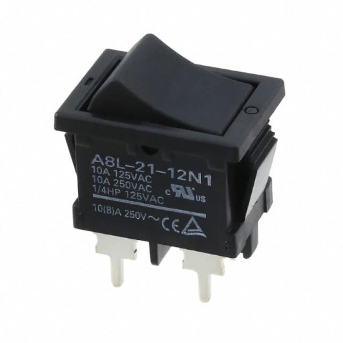 SWITCH ROCKER DPST 10A 125V