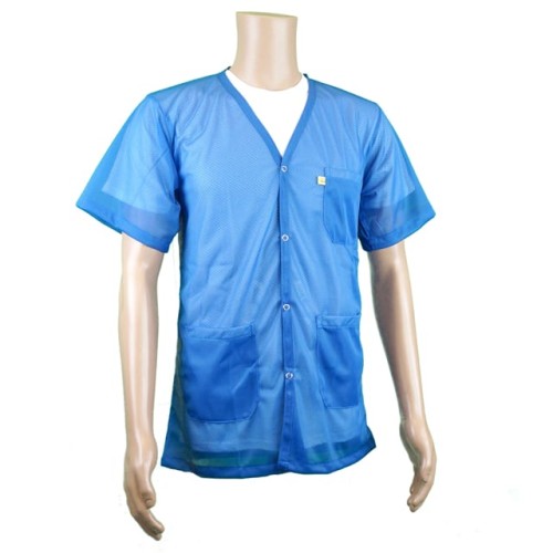SHORT SLEEVE,LIGHT BLUE,2X-LARGE