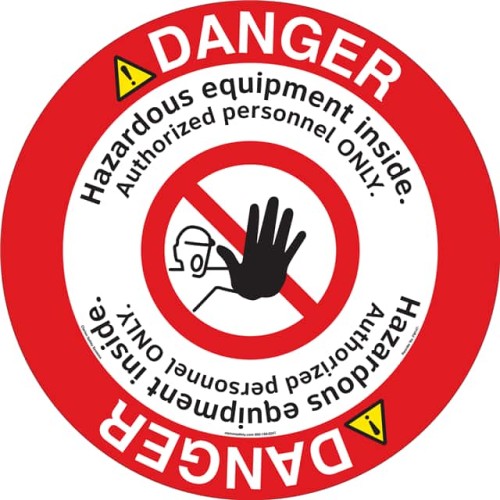 DANGER 11" DIA ,FLOOR DECAL