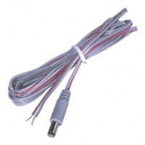PLUG DC MOLD 24AWG STR 2.1MM 6'