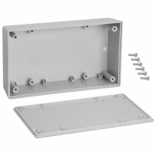 BOX ABS GRAY 5.620"L X 3.250"W