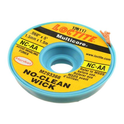 DESOLDER BRAID NO-CLN 0.06" 5'