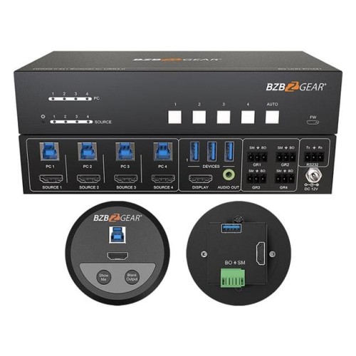 4X1 HDMI2/USB3 KVM SWITCHER KIT