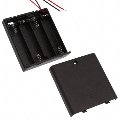 BATT HOLDER AA 4 CELL 6" LEADS