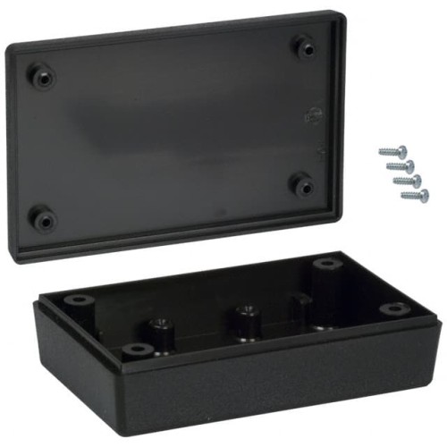 BOX ABS BLACK 3.600"L X 2.250"W