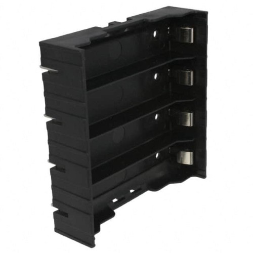 BATT HOLDER 18650 4 CELL PC PIN