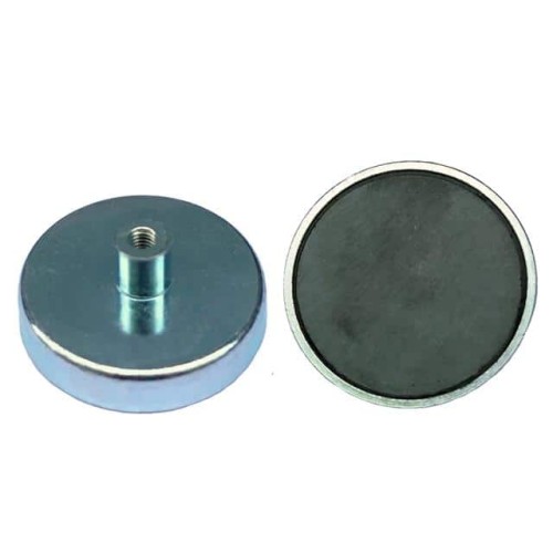 FERRITE POT 50X10MM M6 EXT.FEMAL