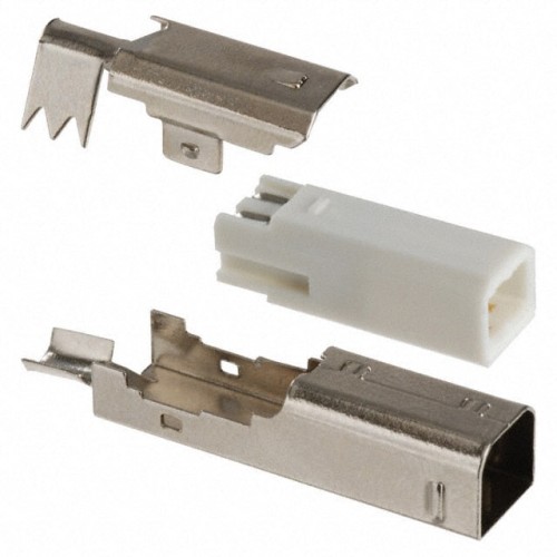 CONN PLUG USB1.1 TYPEB 4POS SLD