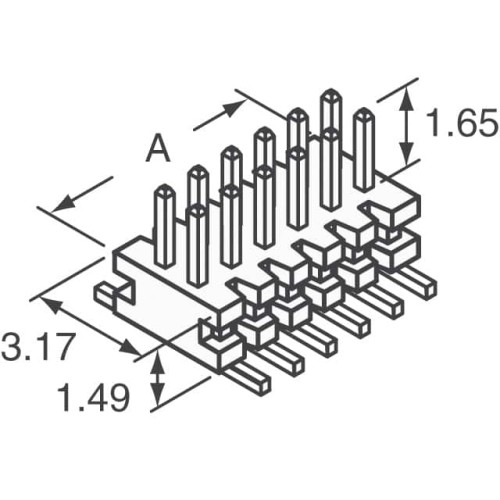 CONN HEADER SMD 114POS 1MM